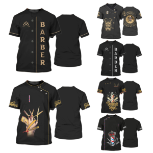 Design Uniform Barber T Shirt For Cutting