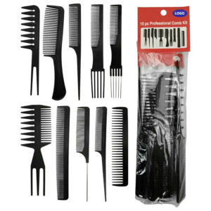 10 Pcs Hair Cutting Comb Set