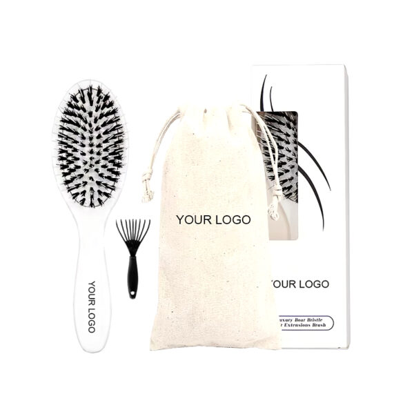 white boar bristle brush
