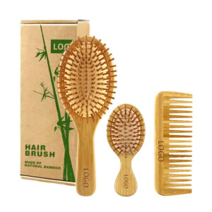Bamboo Hair Brush Set