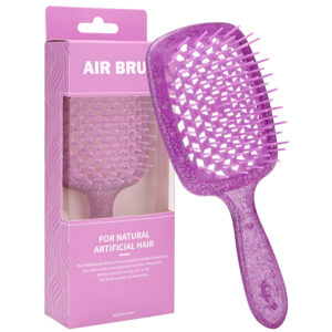 Pink Rose Quartz Detangling Hair Brush