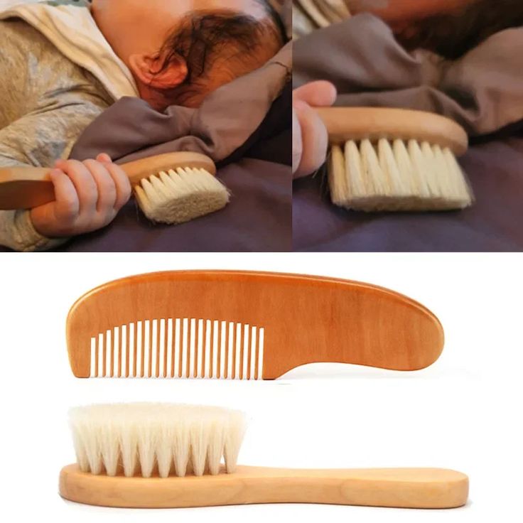 baby hair brush and comb set