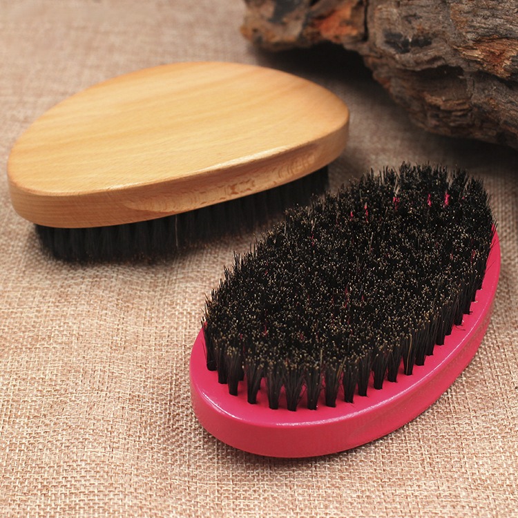 military boar bristle hair brush