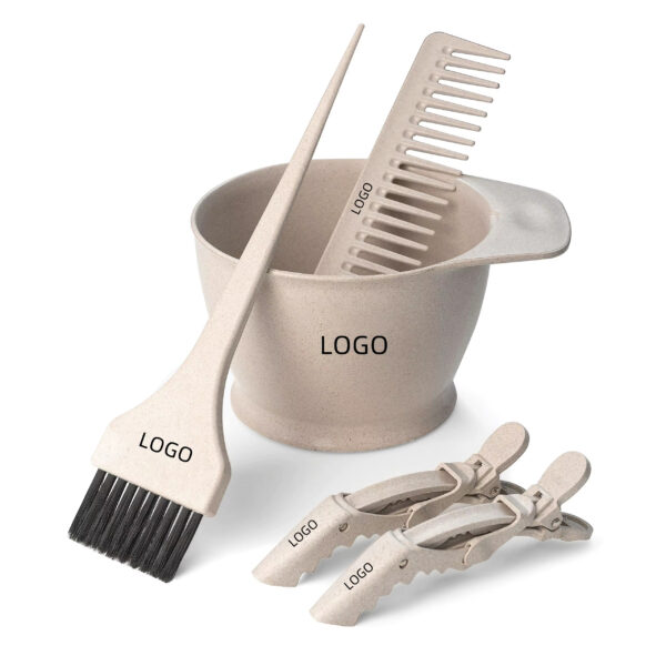 Wheat straw hair dye brush