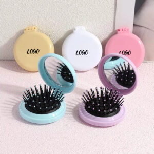 mini folding hair brush