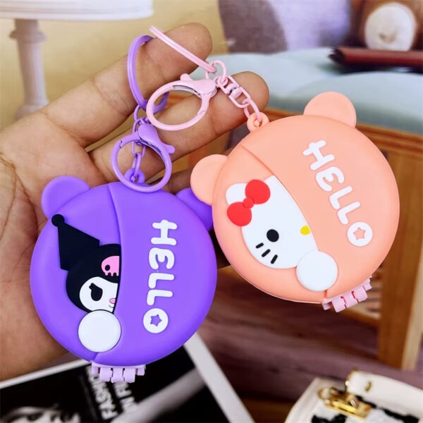 travel mini hair brush keyring