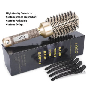 boar bristle round hair brush