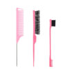 Wholesale Custom 3Pcs Teasing Rat Tail Comb and Edge Brush Set