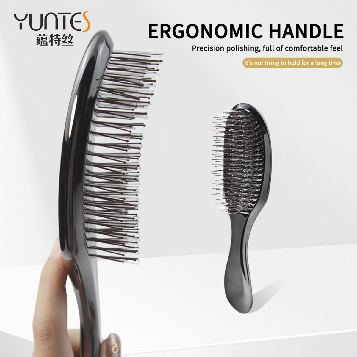 Daily Electroplated Plastic Nylon Hair Comb