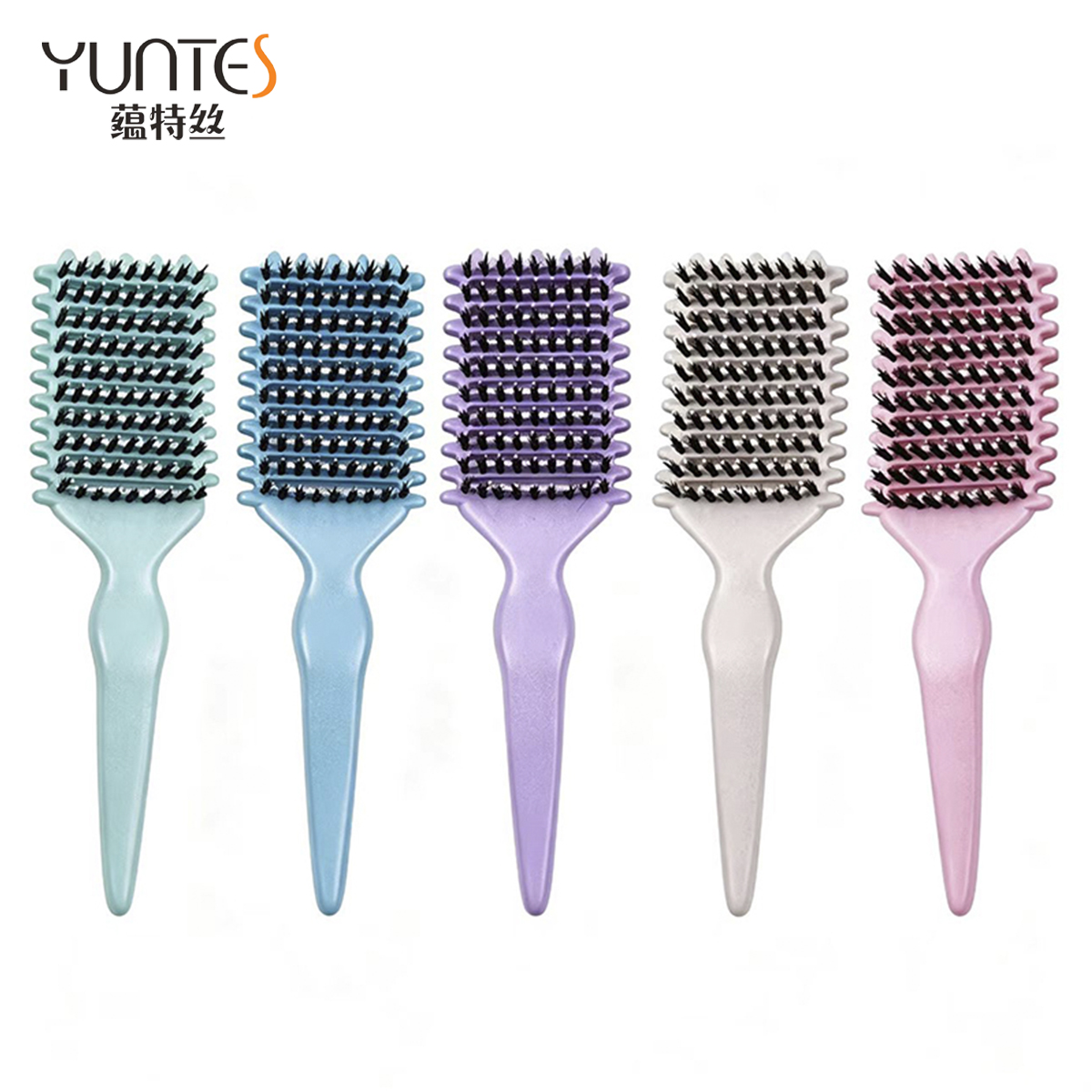 Detangling Wheat Straw Boar Bristle Hair Brush