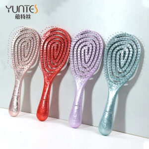 Custom LOGO Detangling Hair Brush for Salon & Home Use丨YUNTESI